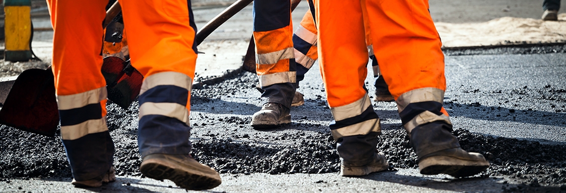 Symbolbild Baustelle Behindertengerechte Bushaltestelle in Trübbach 